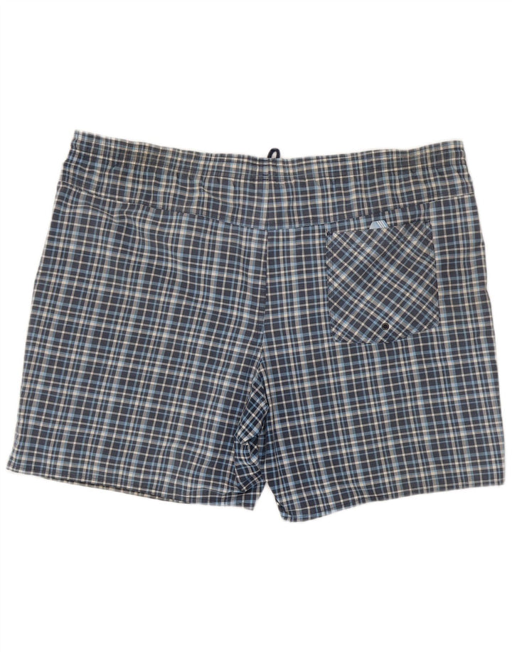 Adidas Mens Swimming Shorts XL  Blue Check Polyester