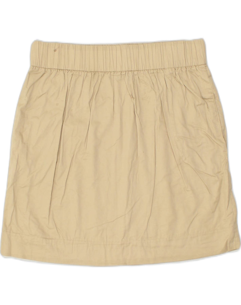 J. CREW Womens Straight Skirt US 4 Small W28 Beige Cotton | Vintage J. Crew | Thrift | Second-Hand J. Crew | Used Clothing | Messina Hembry 