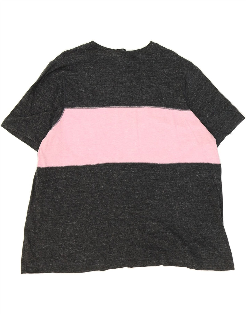 NIKE Womens Graphic T-Shirt Top UK 20 2XL Grey Colourblock Cotton Vintage Nike and Second-Hand Nike from Messina Hembry 