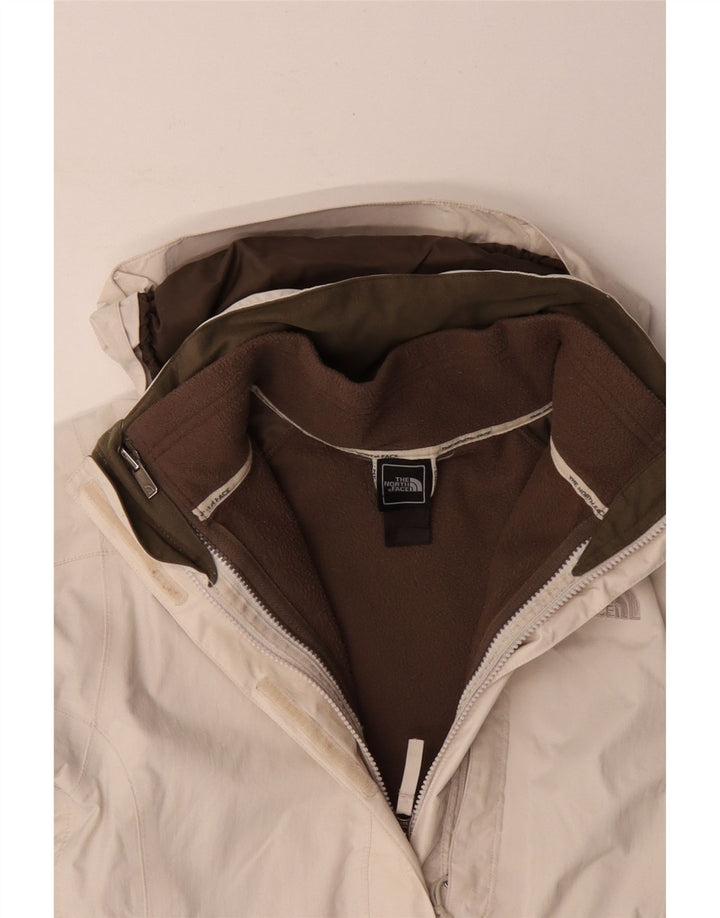 The North Face Womens Windbreaker Jacket UK 14 Medium Off White Polyester
