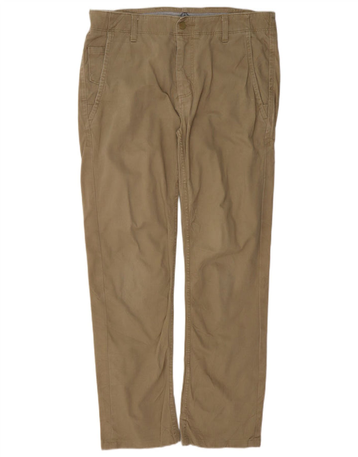 DOCKERS Mens Skinny Chino Trousers W32 L28 Khaki Cotton