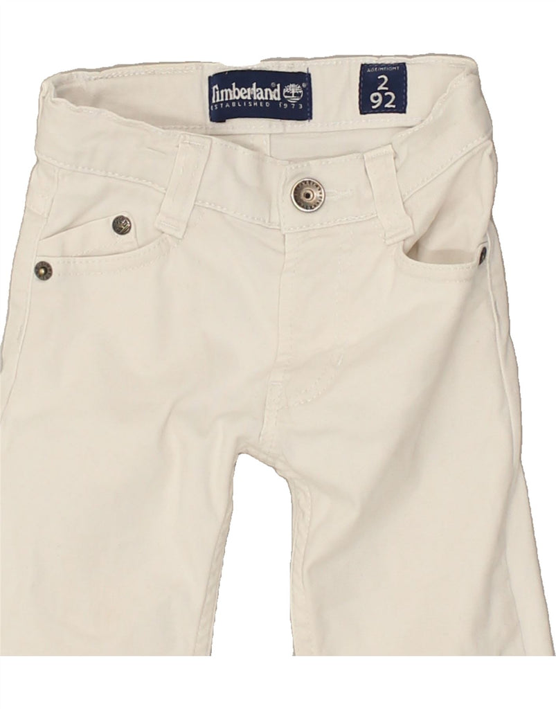 TIMBERLAND Boys Straight Jeans 2-3 Years W18 L14  White | Vintage Timberland | Thrift | Second-Hand Timberland | Used Clothing | Messina Hembry 