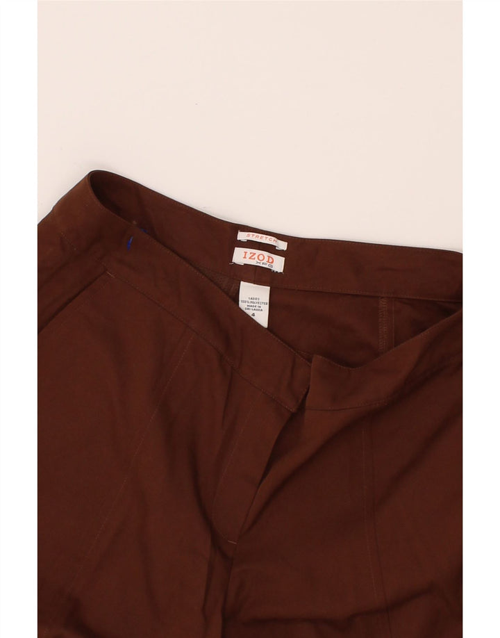 IZOD Womens Chino Shorts US 4 Small W30  Brown Polyester Vintage Izod and Second-Hand Izod from Messina Hembry 