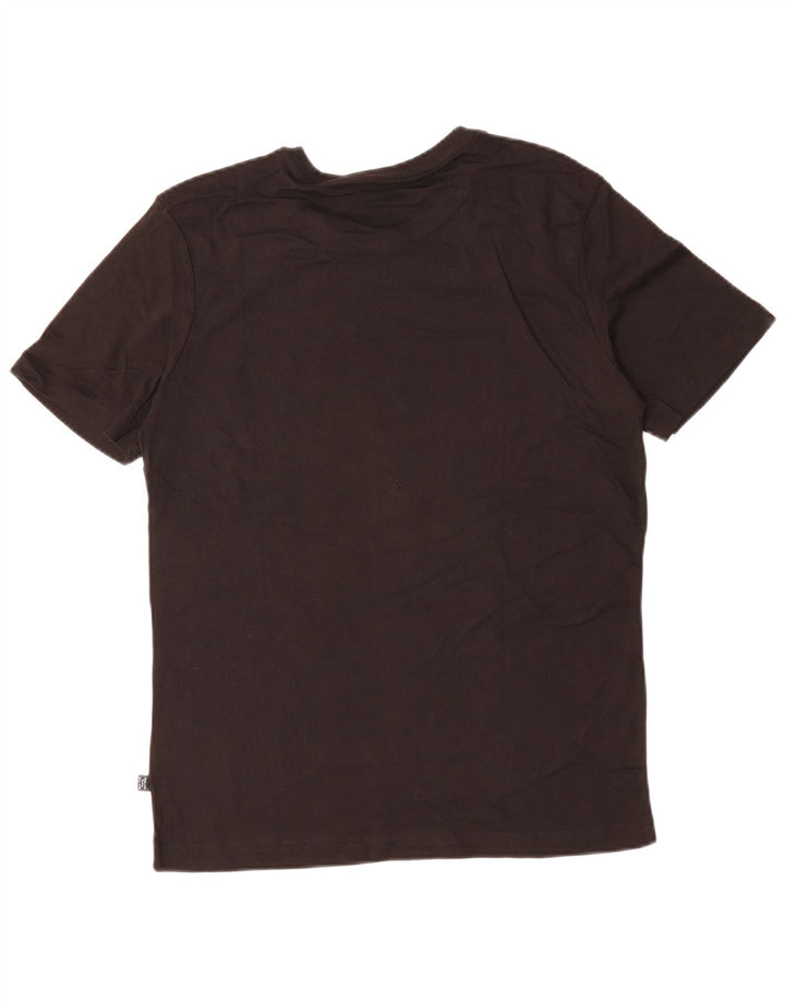 PUMA Mens Graphic T-Shirt Top Medium Black Cotton