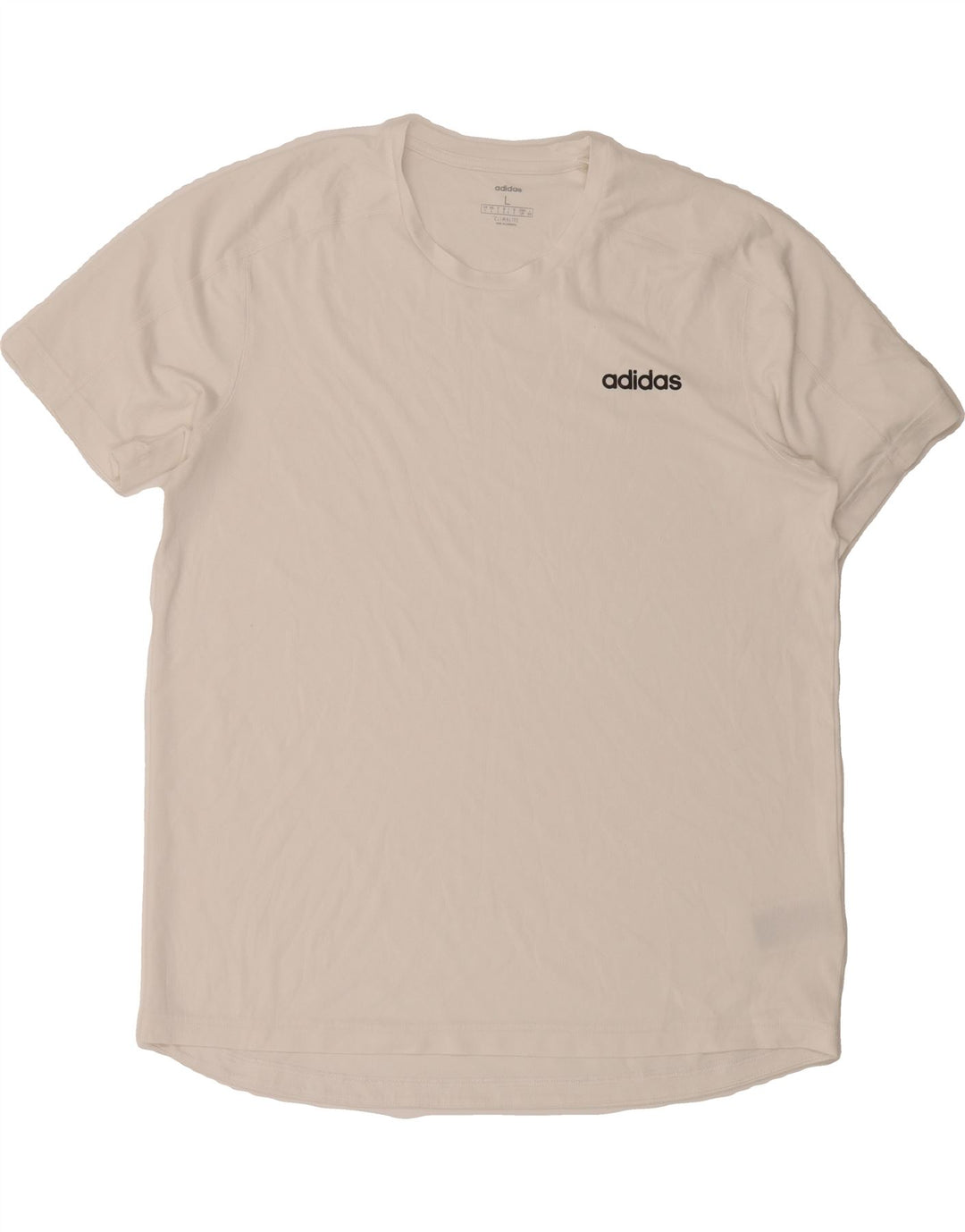 ADIDAS Mens Climalite T-Shirt Top Large White Polyester Vintage Adidas and Second-Hand Adidas from Messina Hembry 