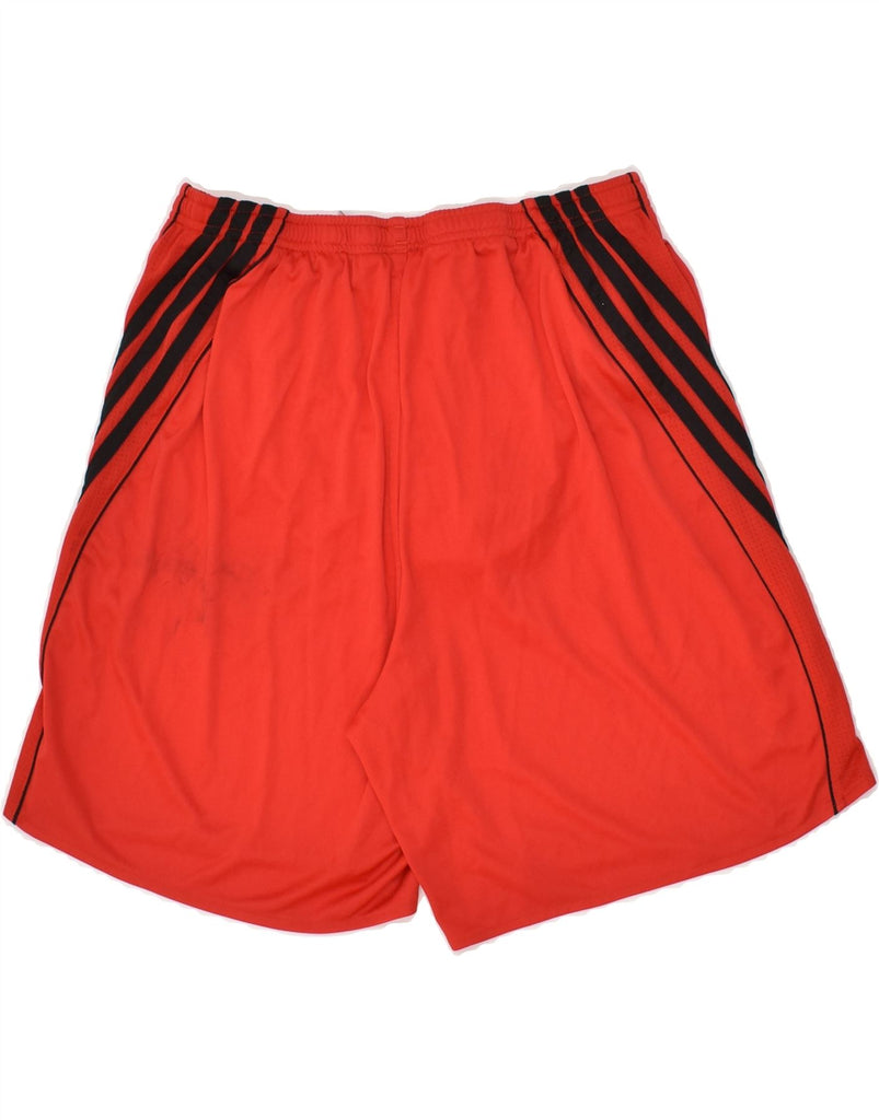 ADIDAS Mens Sport Shorts Small Red Polyester | Vintage Adidas | Thrift | Second-Hand Adidas | Used Clothing | Messina Hembry 