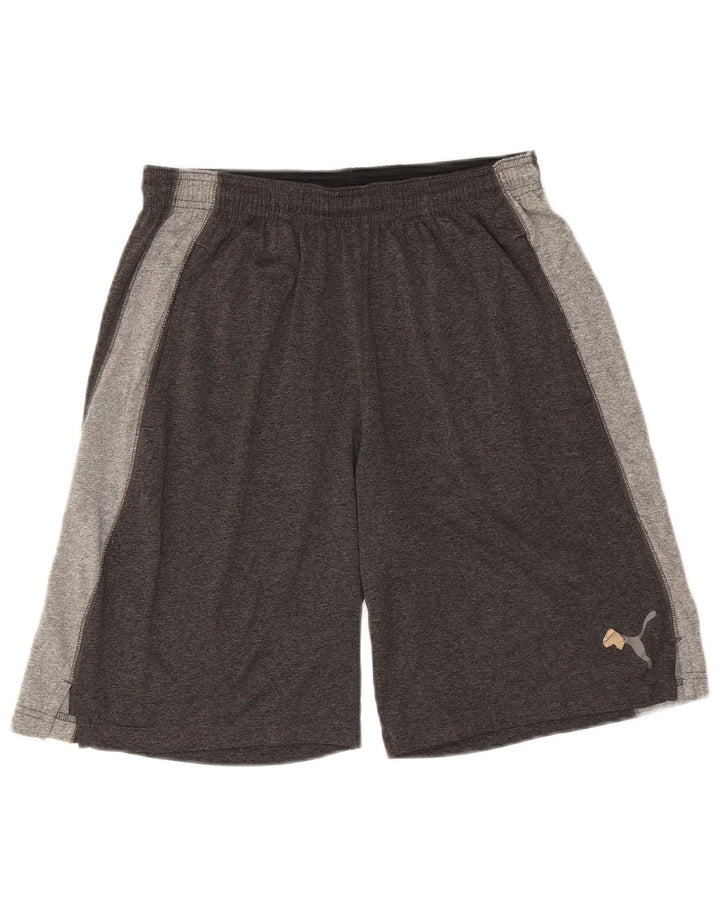 PUMA Mens Sport Shorts Medium  Grey Colourblock