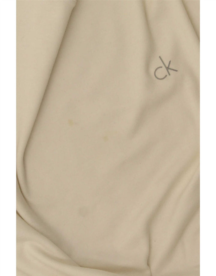 Calvin Klein Jeans Mens Top Long Sleeve Medium White