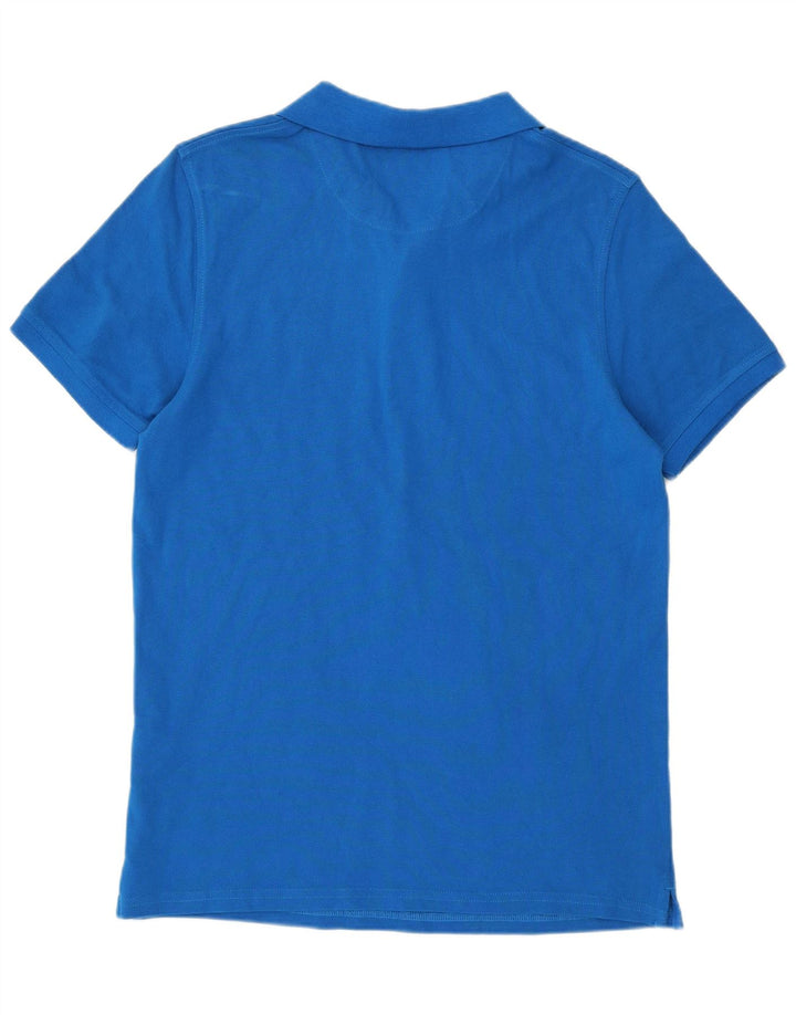Lyle & Scott Mens Polo Shirt Medium Blue Cotton