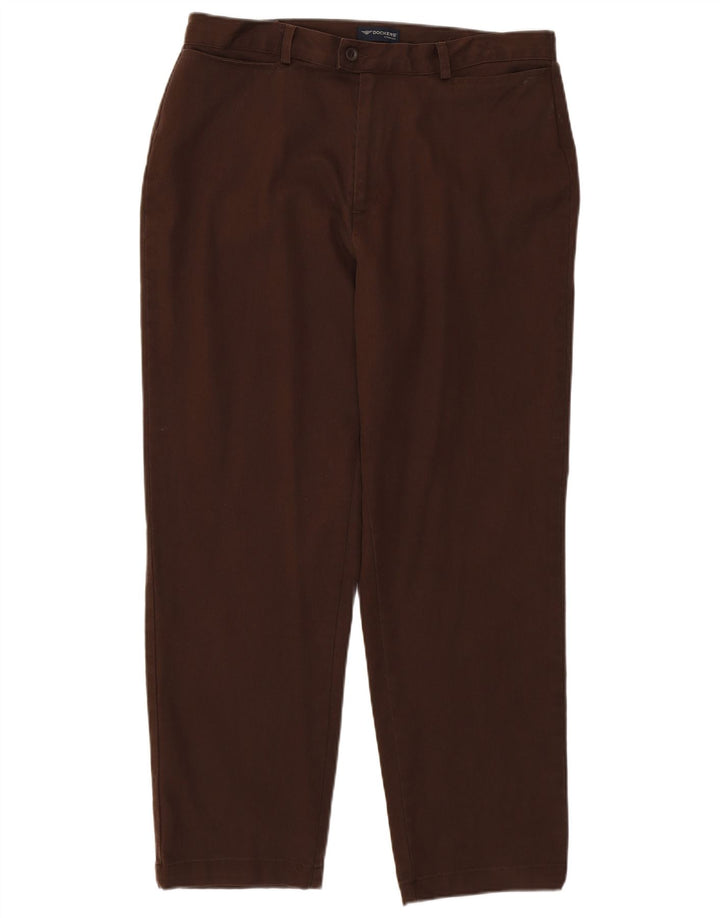 Dockers Womens Tapered Casual Trousers W34 L27 Brown