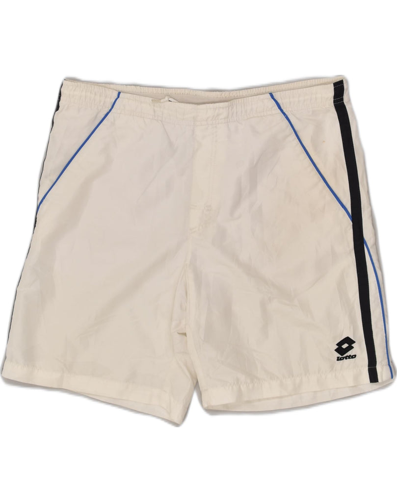 LOTTO Mens Sport Shorts XL White | Vintage Lotto | Thrift | Second-Hand Lotto | Used Clothing | Messina Hembry 