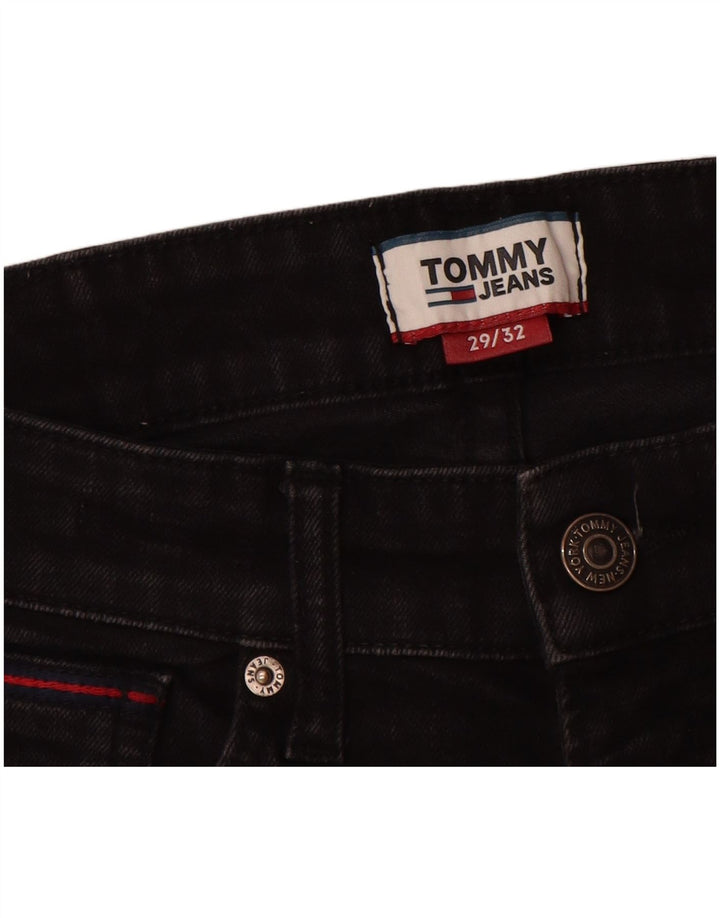 Tommy Hilfiger Mens Slim Jeans W29 L32 Black Cotton