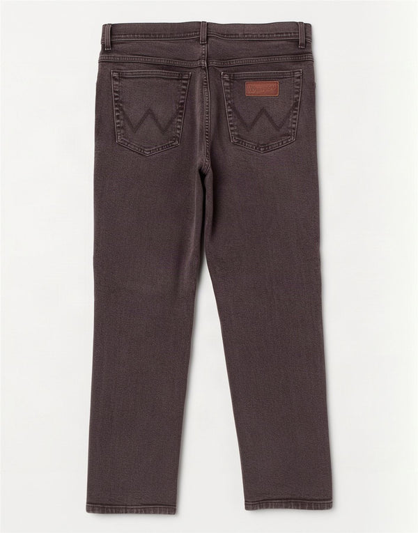 Wrangler Mens Texas Straight Jeans W35 L30 Black Cotton
