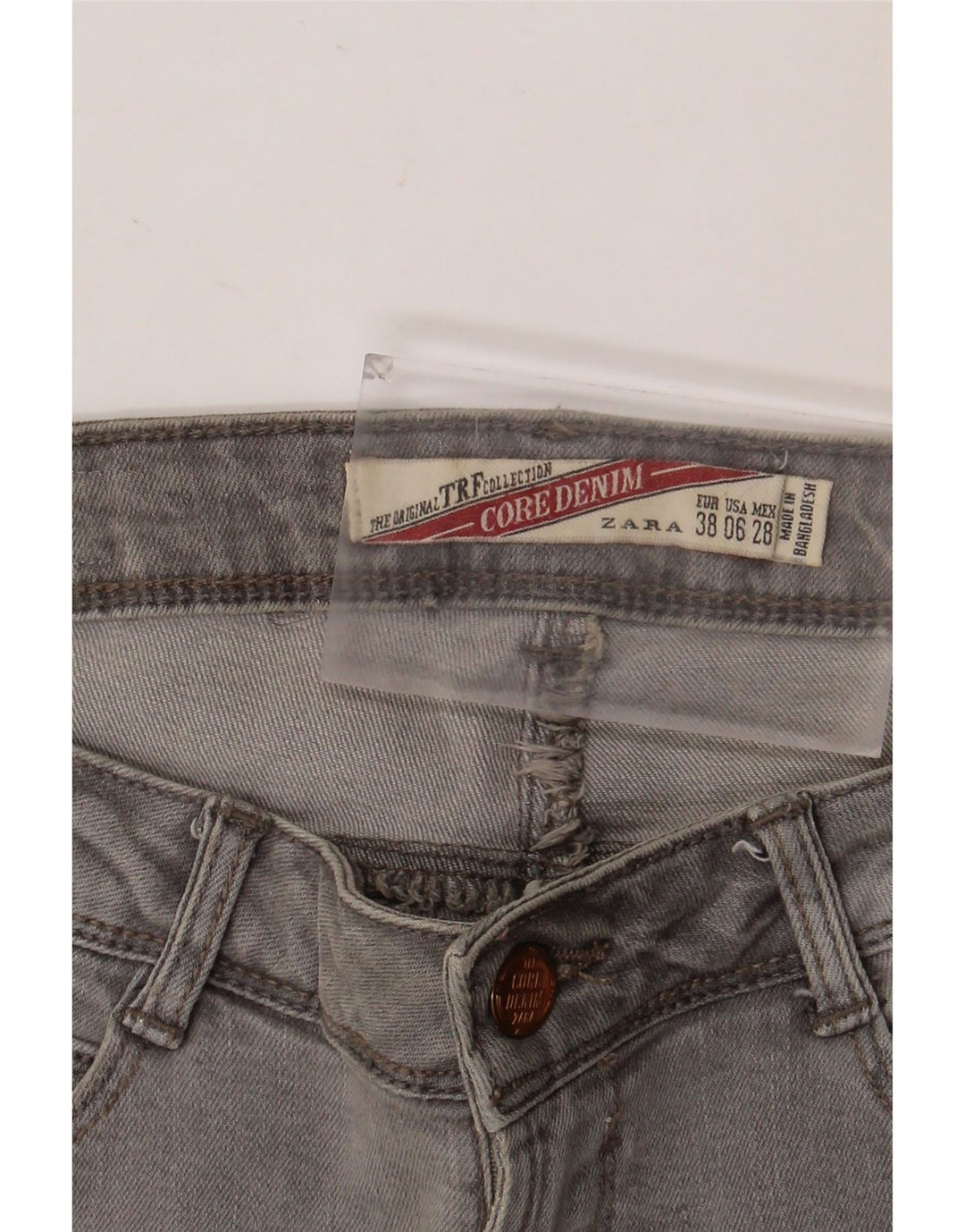 Zara Womens Skinny Jeans EU 38 Small W28 L31 Grey