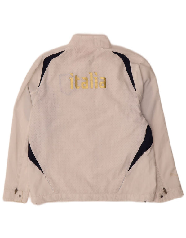 Puma Boys Italia Graphic Tracksuit Top Jacket 11-12 Years White Colourblock