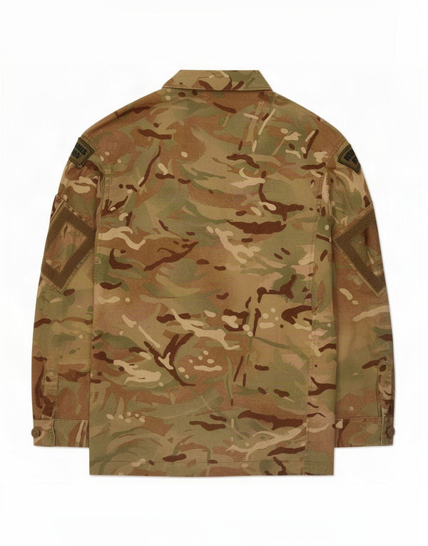 Vintage Mens Military Jacket UK 36 Small Khaki Camouflage