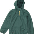 BENCH Boys Hooded Graphic Anorak Jacket 10-11 Years Green Polyester Vintage Bench and Second-Hand Bench from Messina Hembry 