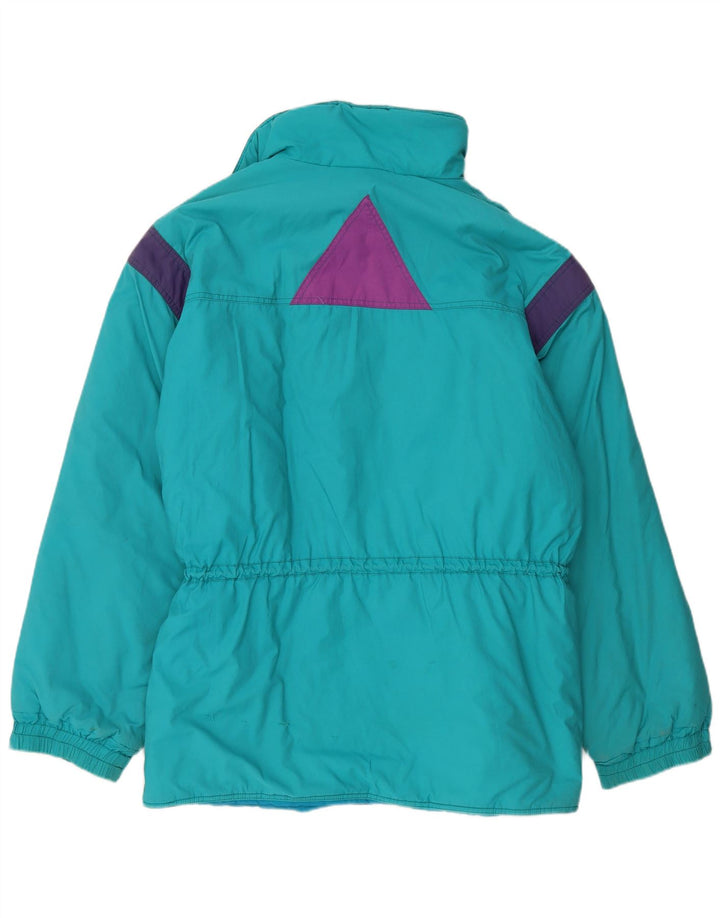 Effemme Mens Padded Jacket IT 56 3XL Blue Colourblock Cotton