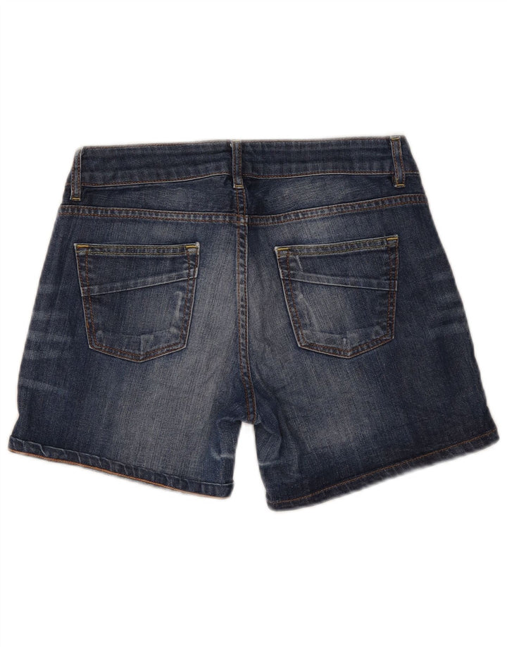 Massimo Dutti Womens Denim Shorts EU 38 Small W28  Blue Cotton