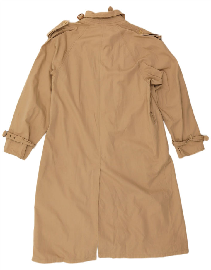 Vintage Mens Trench Coat UK 38 Medium Beige Classic