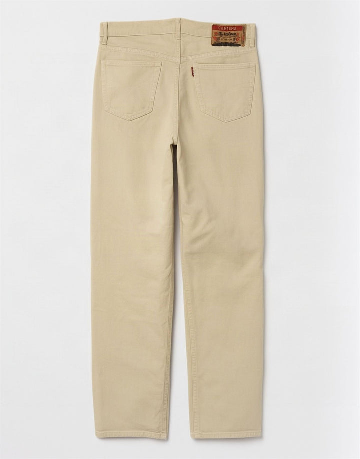 Carrera Mens Straight Jeans W36 L33 Beige Cotton