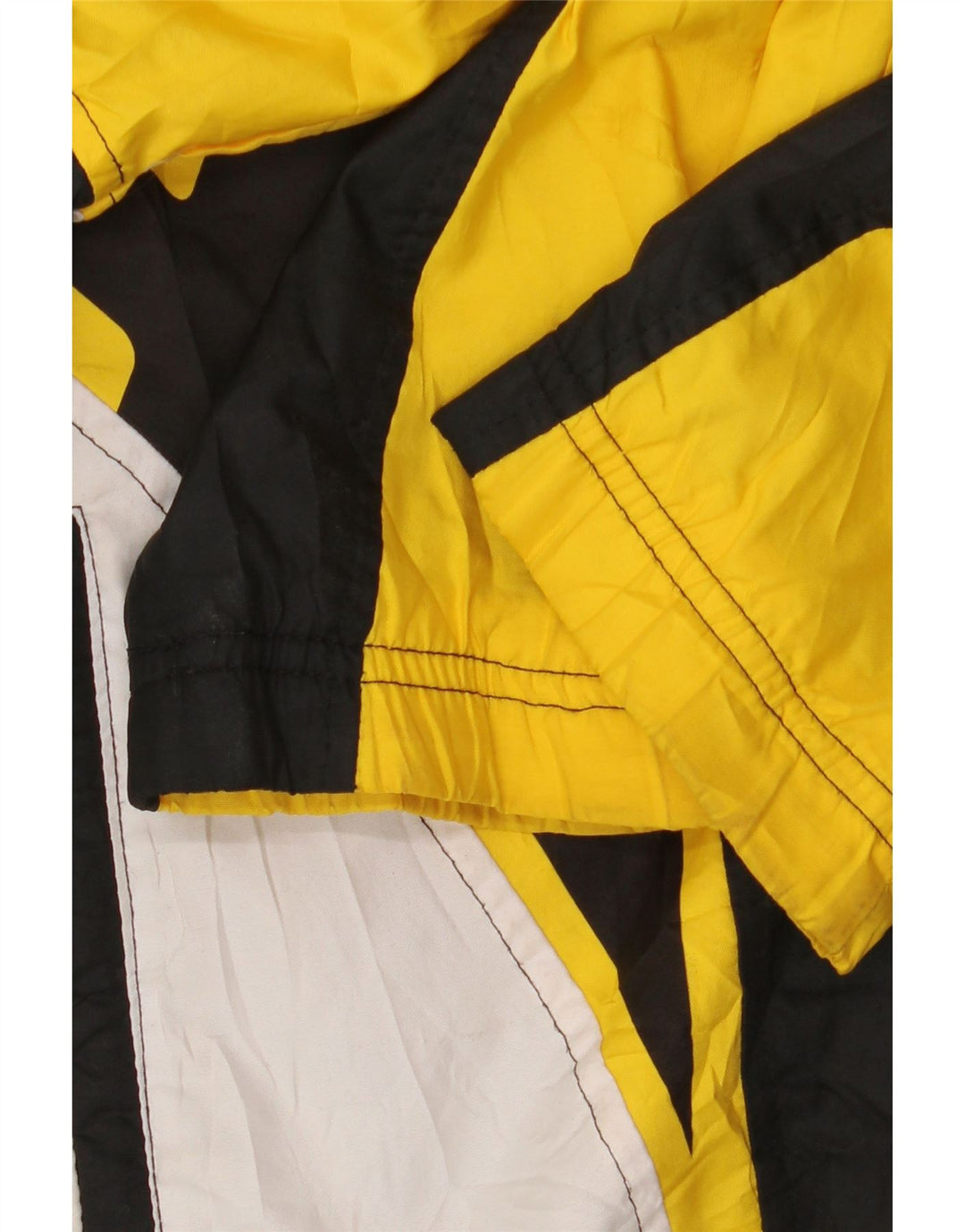 ASICS Mens Hooded Rain Jacket UK 40 Large Black Colourblock