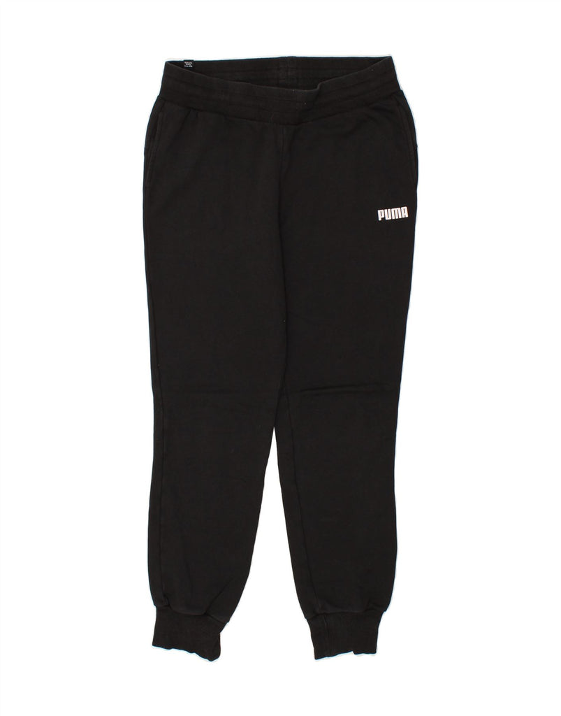 PUMA Womens Tracksuit Trousers Joggers UK 12 Medium Black Cotton Vintage Puma and Second-Hand Puma from Messina Hembry 