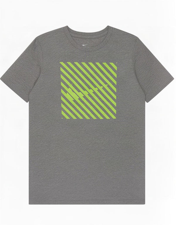 Nike Boys Graphic T-Shirt Top 12-13 Years Large Grey Cotton