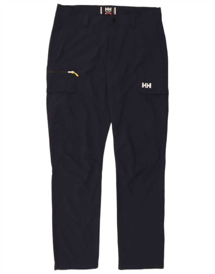 HELLY HANSEN Womens Slim Cargo Trousers W34 L32 Navy Blue Polyamide