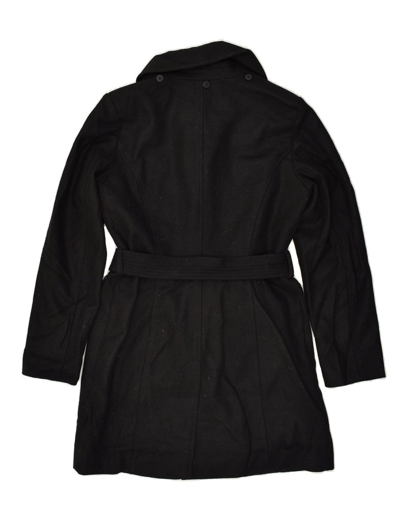 LONDON FOG Womens Overcoat UK 14 Medium Black Wool | Vintage London Fog | Thrift | Second-Hand London Fog | Used Clothing | Messina Hembry 