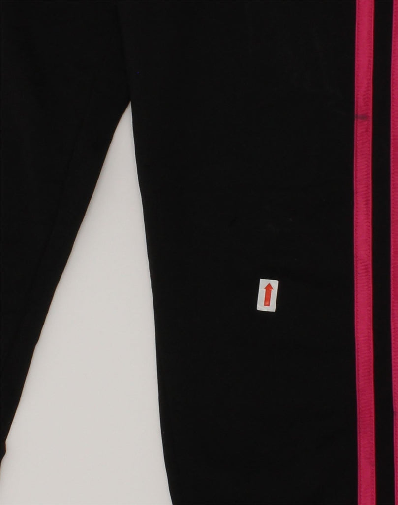 ADIDAS Girls Tracksuit Trousers 7-8 Years Small Black Polyester | Vintage Adidas | Thrift | Second-Hand Adidas | Used Clothing | Messina Hembry 