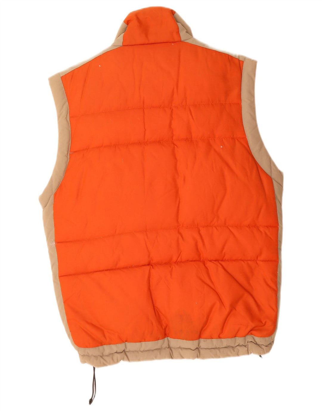 HELLY HANSEN Mens Padded Gilet UK 38 Medium Orange Colourblock Nylon