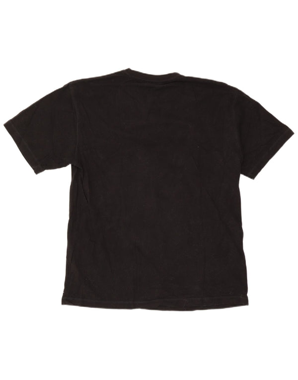 Fila Mens Graphic T-Shirt Top Large Black Cotton