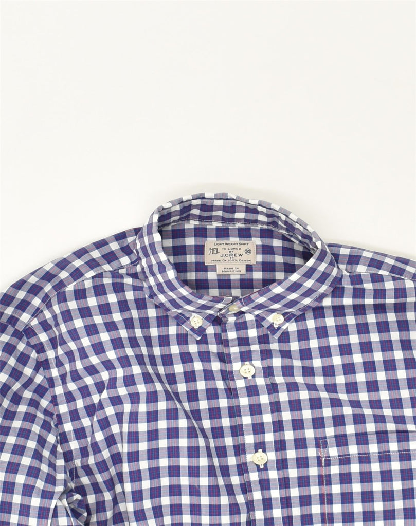 J. CREW Mens Shirt XS Purple Gingham Cotton | Vintage J. Crew | Thrift | Second-Hand J. Crew | Used Clothing | Messina Hembry 