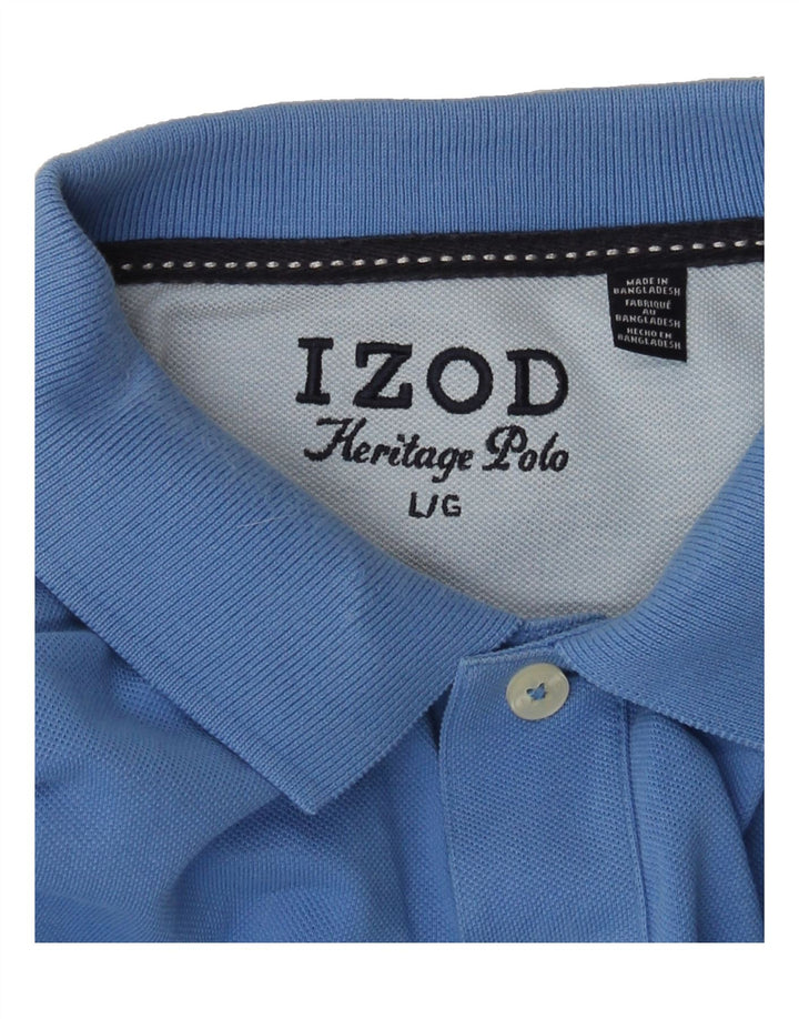IZOD Mens Polo Shirt Large Blue Vintage Izod and Second-Hand Izod from Messina Hembry 