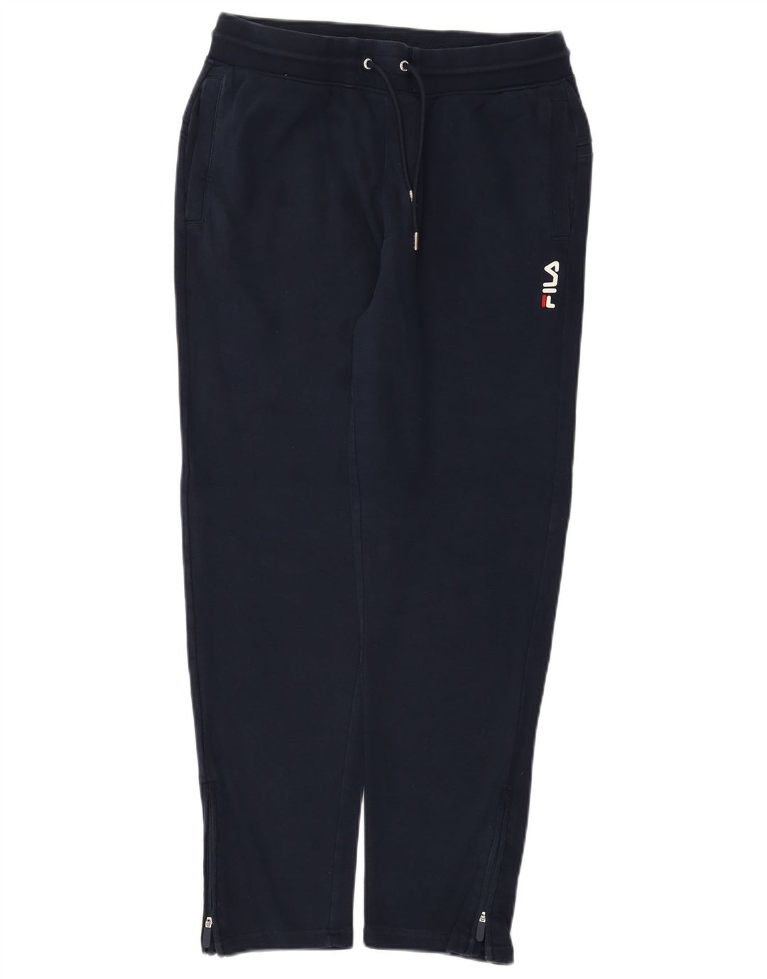 Fila Mens Tracksuit Trousers Medium  Navy Blue Cotton