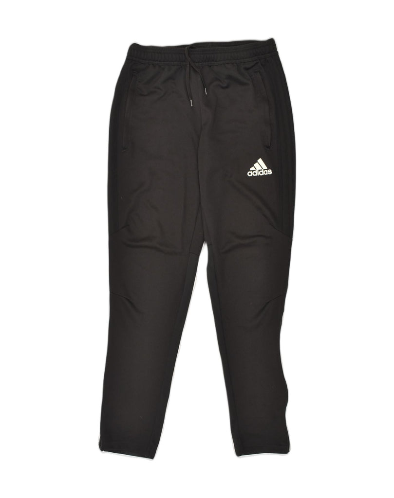 ADIDAS Womens Tracksuit Trousers UK 8 Small Black Polyester | Vintage Adidas | Thrift | Second-Hand Adidas | Used Clothing | Messina Hembry 