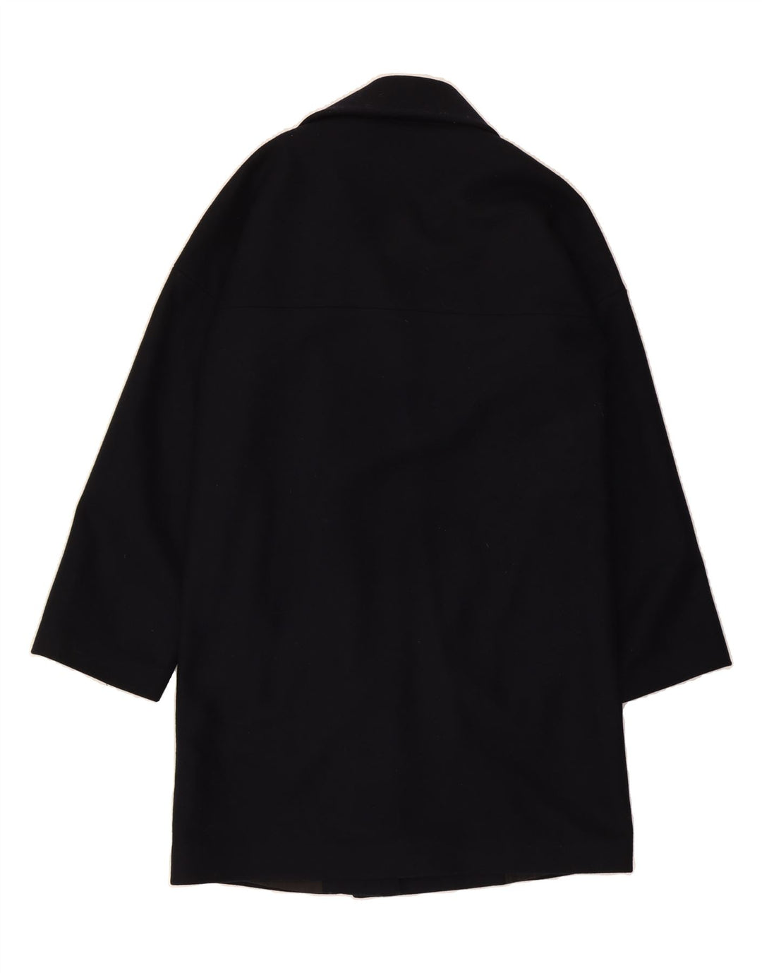 FARHI Womens Oversized Overcoat UK 10 Small Navy Blue Wool Vintage Farhi and Second-Hand Farhi from Messina Hembry 