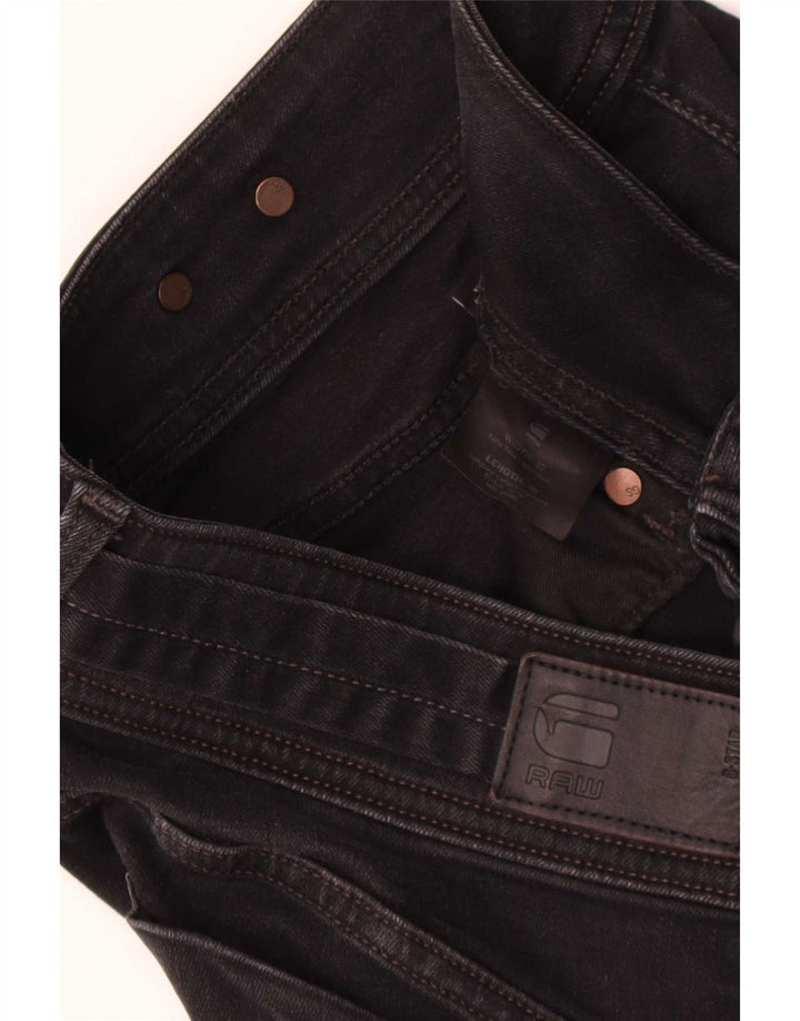 G-Star Womens Midge Mid Rise Slim Jeans W33 L30 Black