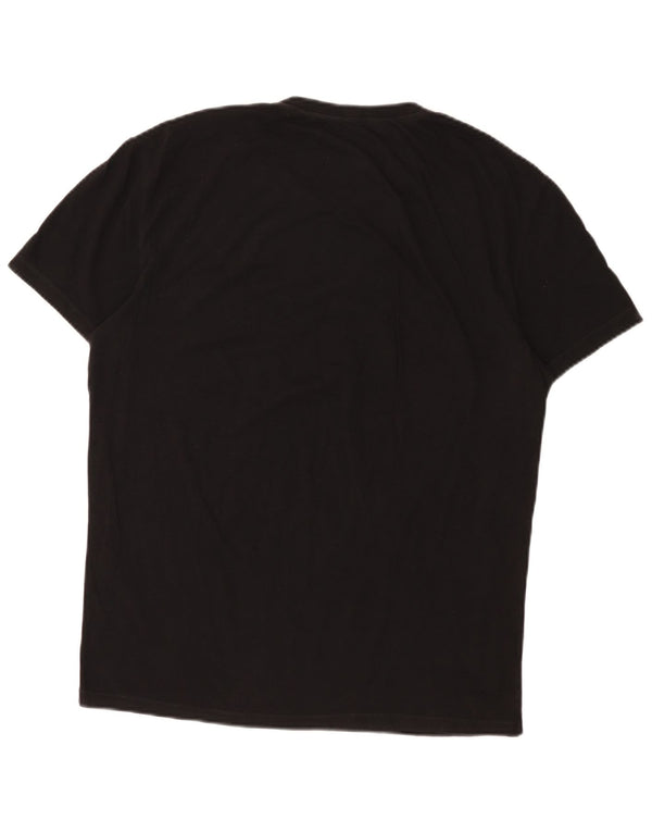 Armani Exchange Mens Graphic T-Shirt Top Medium Black Cotton