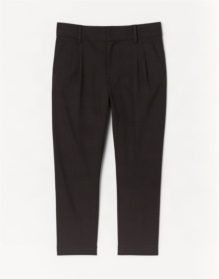 Zara Womens Pegged Cropped Trousers Medium W28 L26 Grey Check