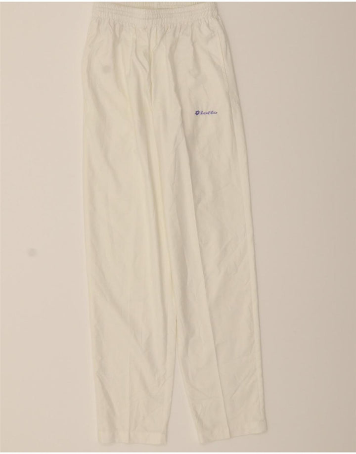 LOTTO Mens Tracksuit Trousers Small  White Polyester Vintage Lotto and Second-Hand Lotto from Messina Hembry 