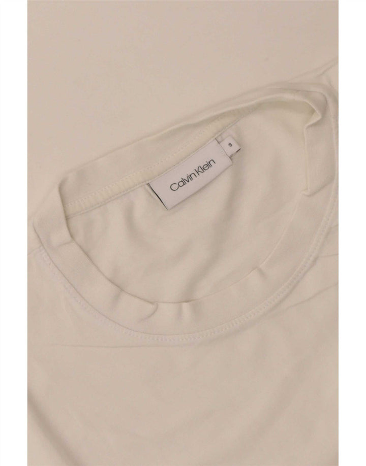Calvin Klein Mens T-Shirt Top Small White