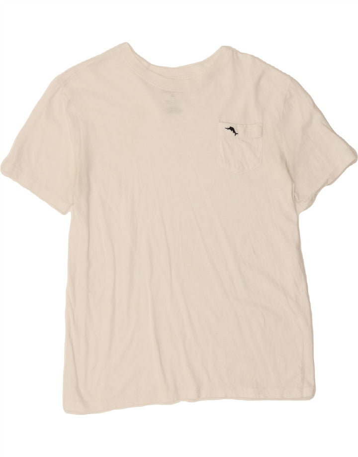 TOMMY HILFIGER Boys Graphic T-Shirt Top 15-16 Years White Vintage Tommy Hilfiger and Second-Hand Tommy Hilfiger from Messina Hembry 
