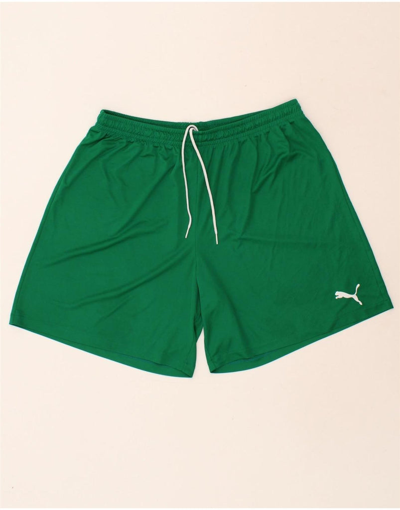 PUMA Mens Sport Shorts 2XL Green Polyester Vintage Puma and Second-Hand Puma from Messina Hembry 