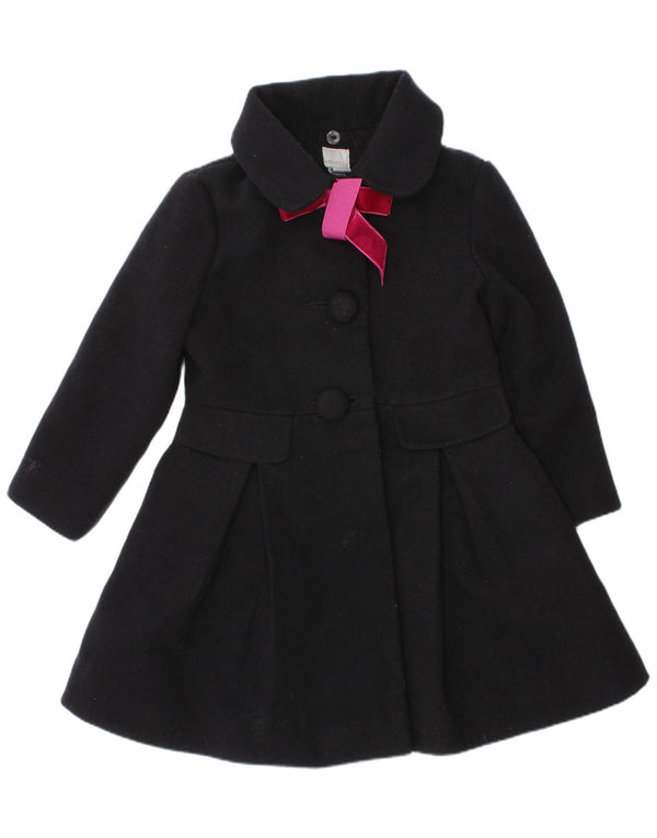 Monsoon Girls Overcoat 3-4 Years Black Polyester