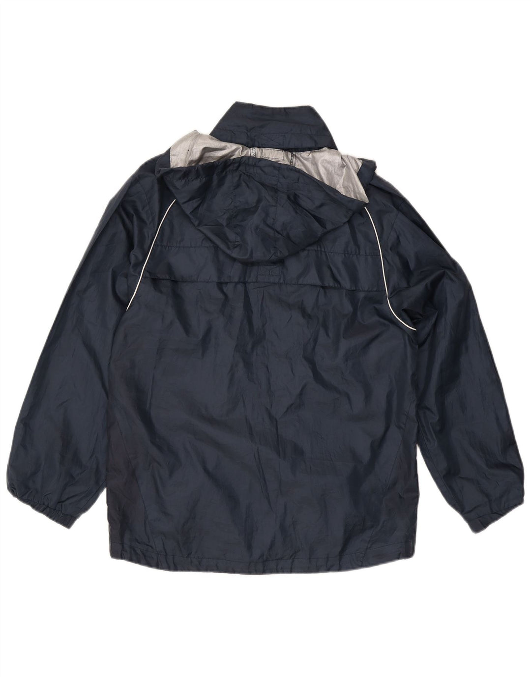 Umbro Mens Hooded Rain Jacket UK 36 Small Navy Blue Polyester