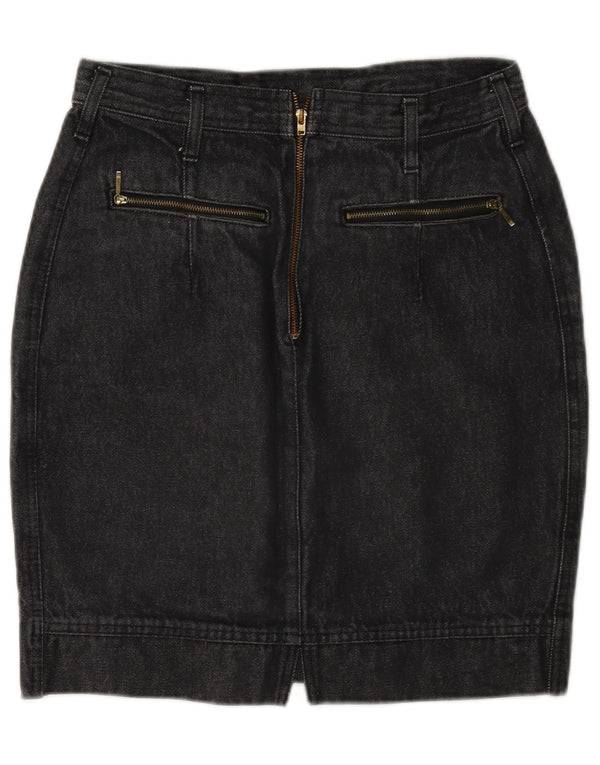 Wit Boy Womens Mini Denim Skirt W28 Medium Grey