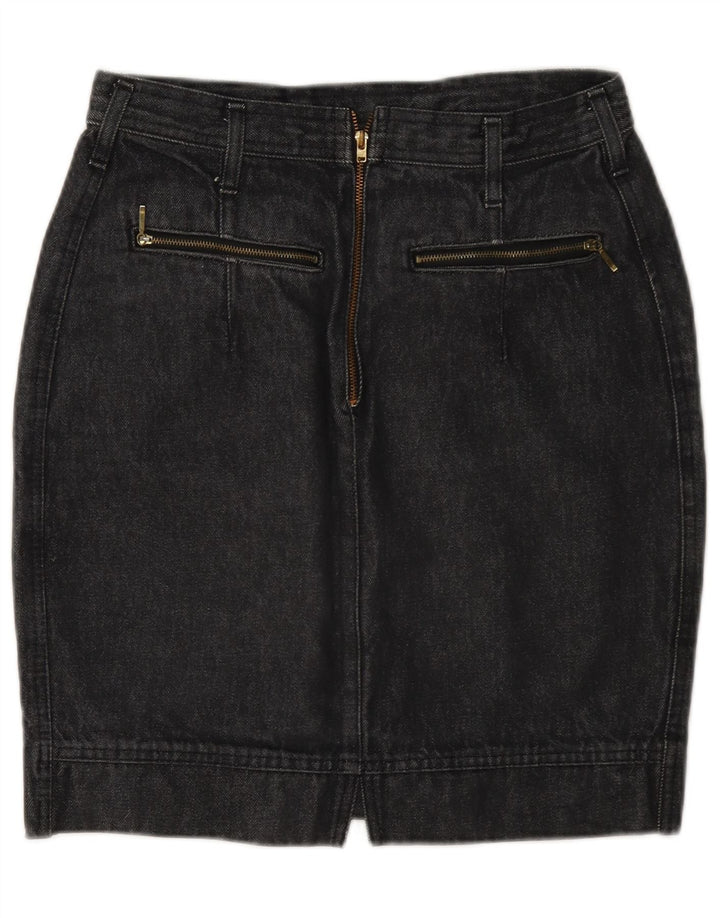 Wit Boy Womens Mini Denim Skirt W28 Medium Grey