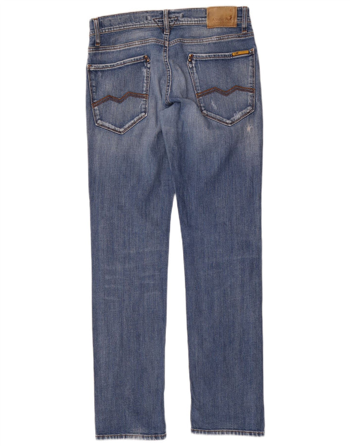 Meltin' Pot Womens Maner Slim Jeans W32 L32 Blue Cotton